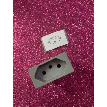 Modulo Tomada 20a - Novara Pial Plus + Cinza